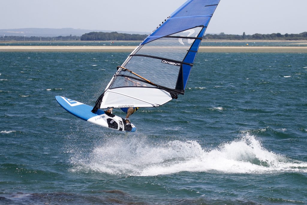 All over it! Patrik fride 125L GET 2019 windsurf board test