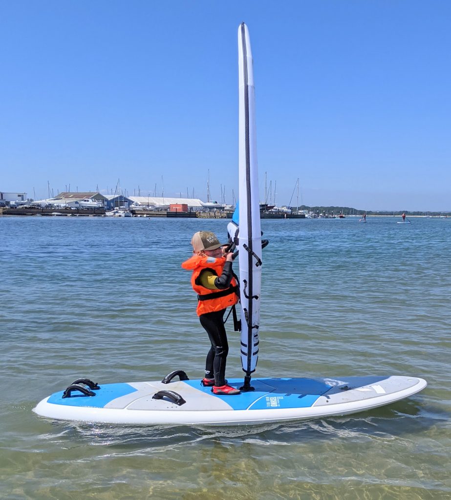 Inflatable Windsurf Sail With Backpack - Portable Downwind Sail For Kayaks & Boats