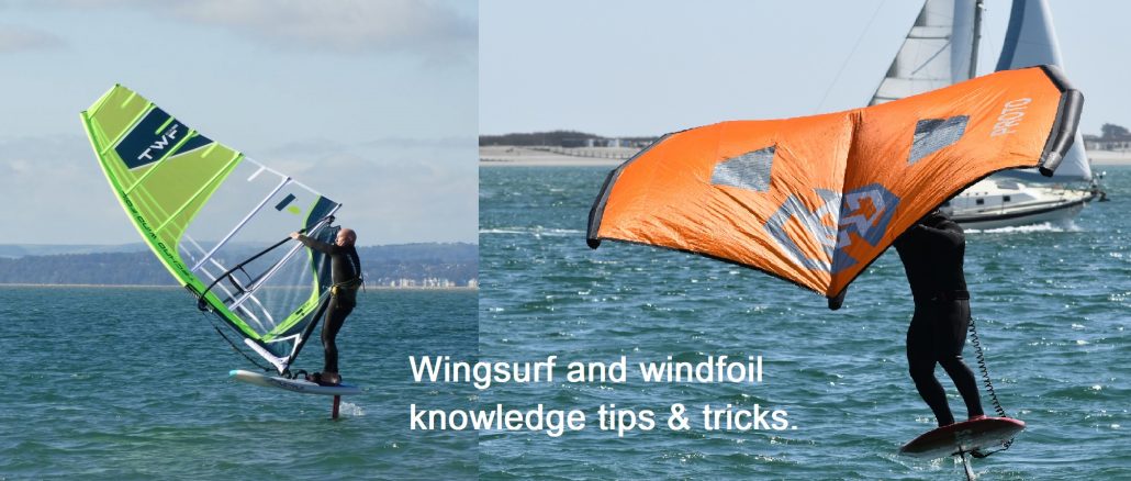 Wingsurf and windfoil knowledge tips & tricks.