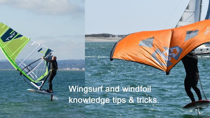 Wingsurf and windfoil knowledge tips & tricks.