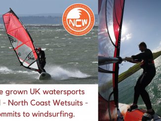 Home grown UK watersports brand - North Coast Wetsuits - commits to windsurfing.