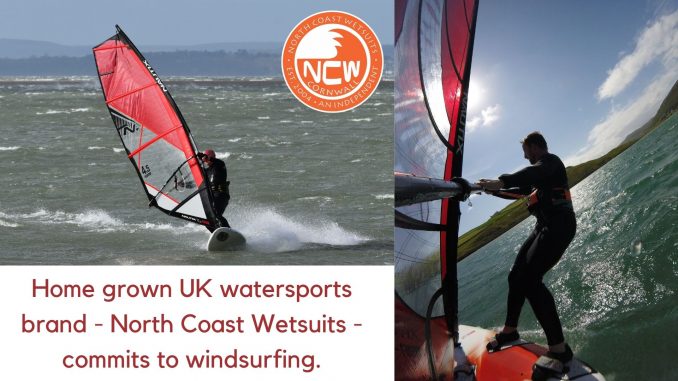 Home grown UK watersports brand - North Coast Wetsuits - commits to windsurfing.