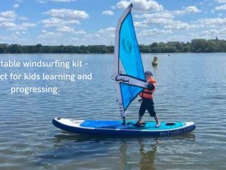Inflatable windsurfing kit - perfect for kids learning and progressing.