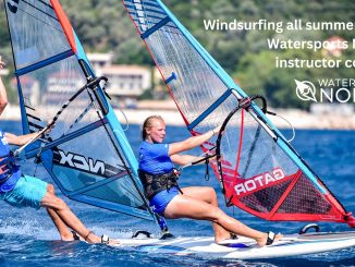 Windsurfing all summer - with Watersports Nomad instructor courses.
